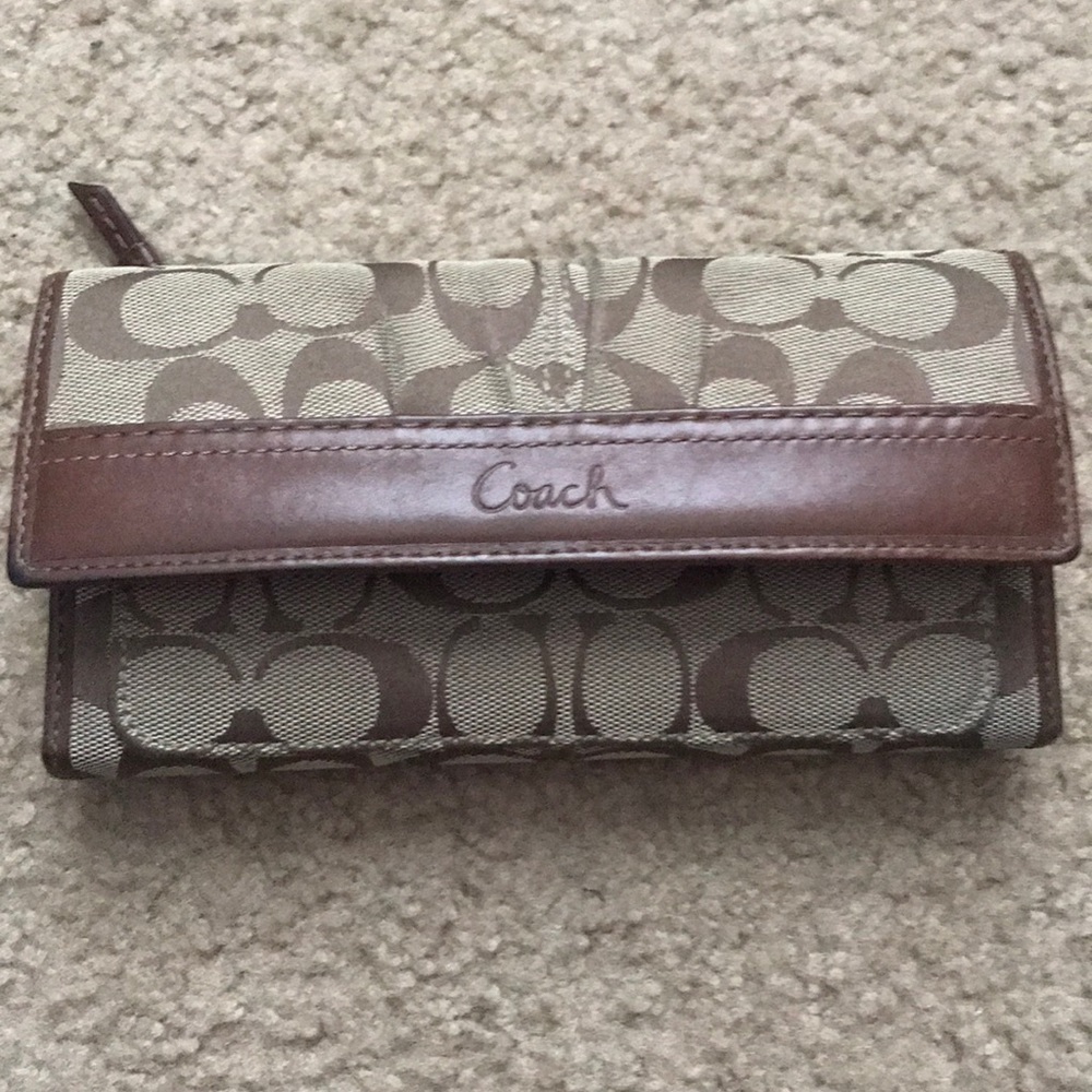 Authentic Coach signature wallet